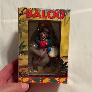 Baloo Disney/Grolier Holiday Ornament w/Original Box, Packaging & Cert of Auth.